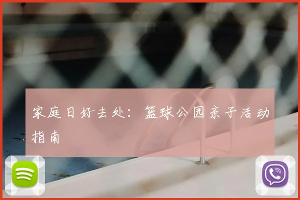 家庭日好去处：篮球公园亲子活动指南